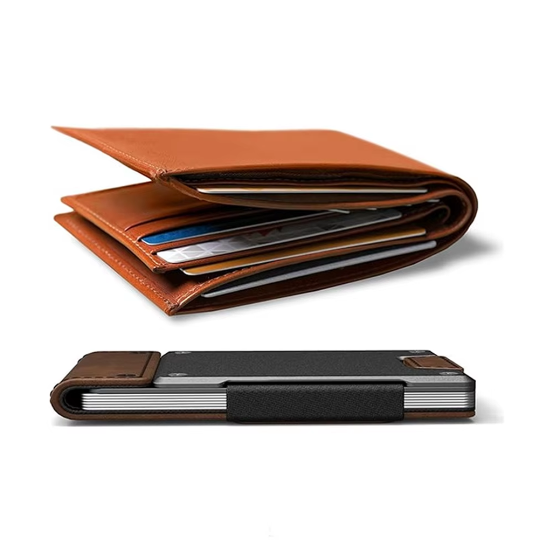 Portefeuille Atlas™ en cuir de vache – Sécurisé, minimaliste et ultra résistant | Nordelle™
